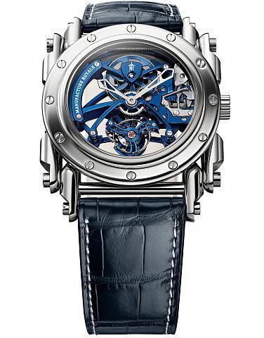 （SKELETON TOURBILLON BLUE STEEL）